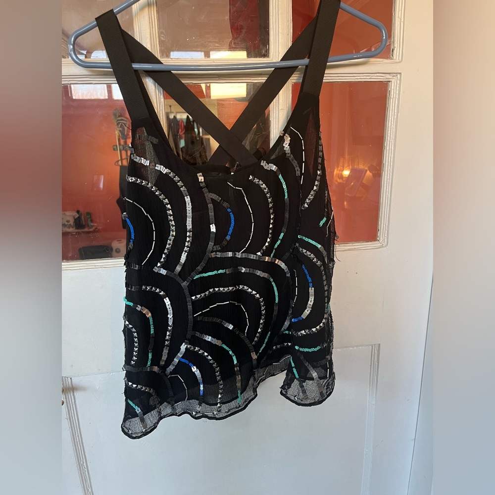 Free People Beaded Top